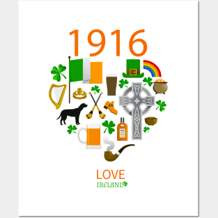 1916, Love Ireland Posters and Art